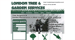 Desktop Screenshot of londontreeservices.com