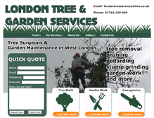 Tablet Screenshot of londontreeservices.com